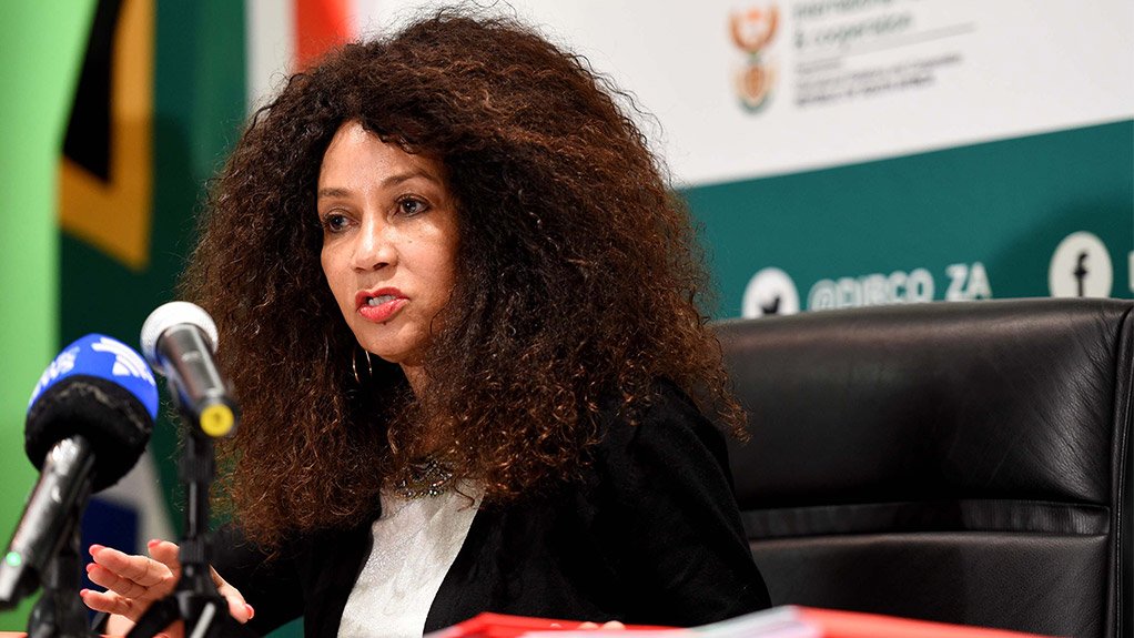 Minister of Human Settlements, Water & Sanitation Lindiwe Sisulu