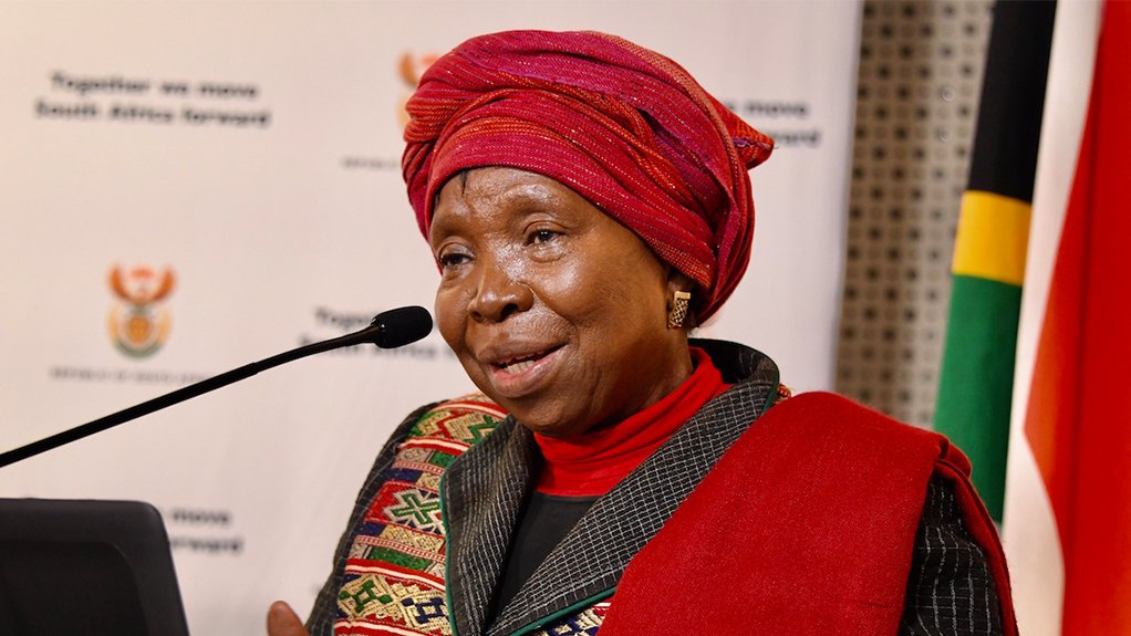 Minister of Cooperative Governance and Traditional Affairs Dr Nkosazana Dlamini Zuma