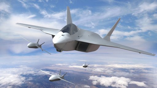 An artist’s impression of the New Generation Fighter, with new generation uncrewed combat air vehicles
