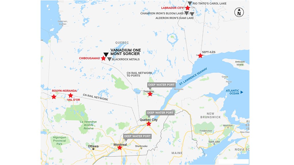 Mont Sorcier iron and vanadium project, Canada