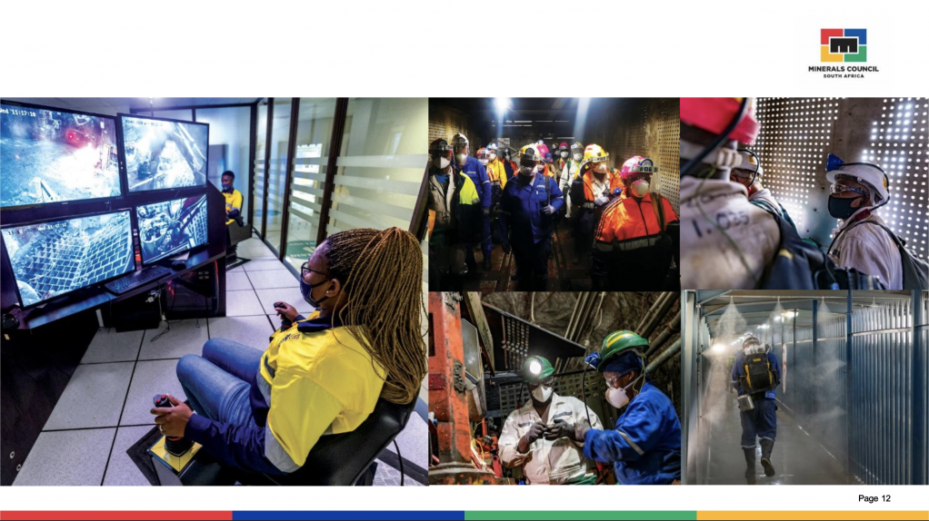 Employees of Minerals Council members in action.