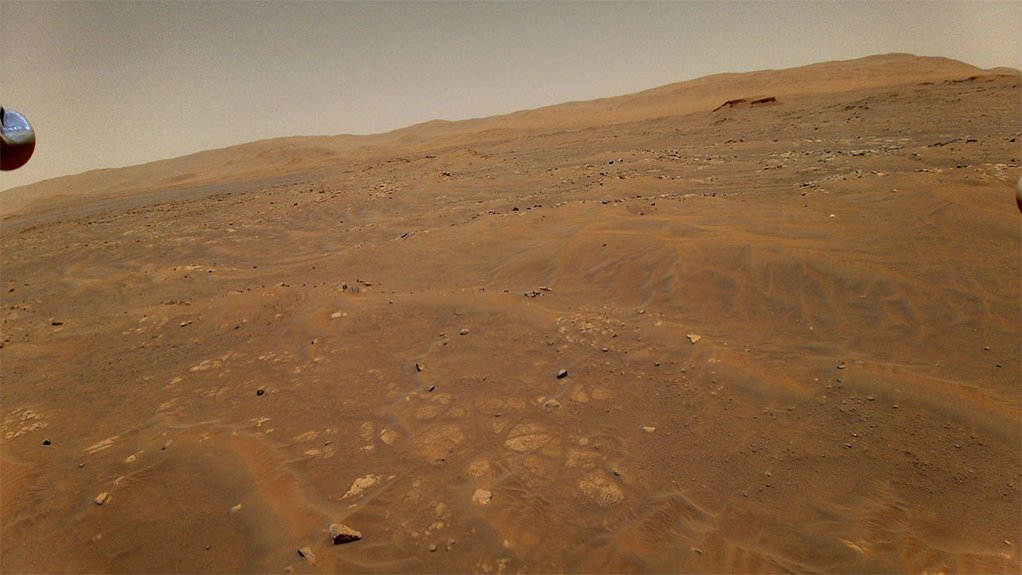 Image of the Martian surface taken by Ingenuity from at altitude of 10 m during its sixth flight