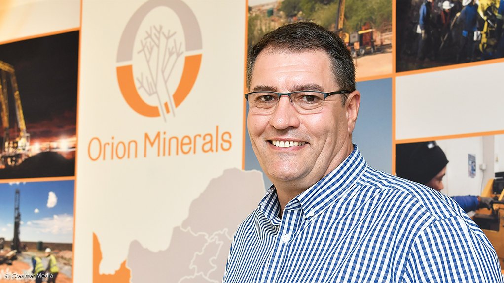 Orion Minerals MD and CEO Errol Smart