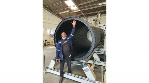 BIG BOY Inkulu Plastic Pipes is the first in the country to manufacture pipes at a diameter of 1 200 mm 