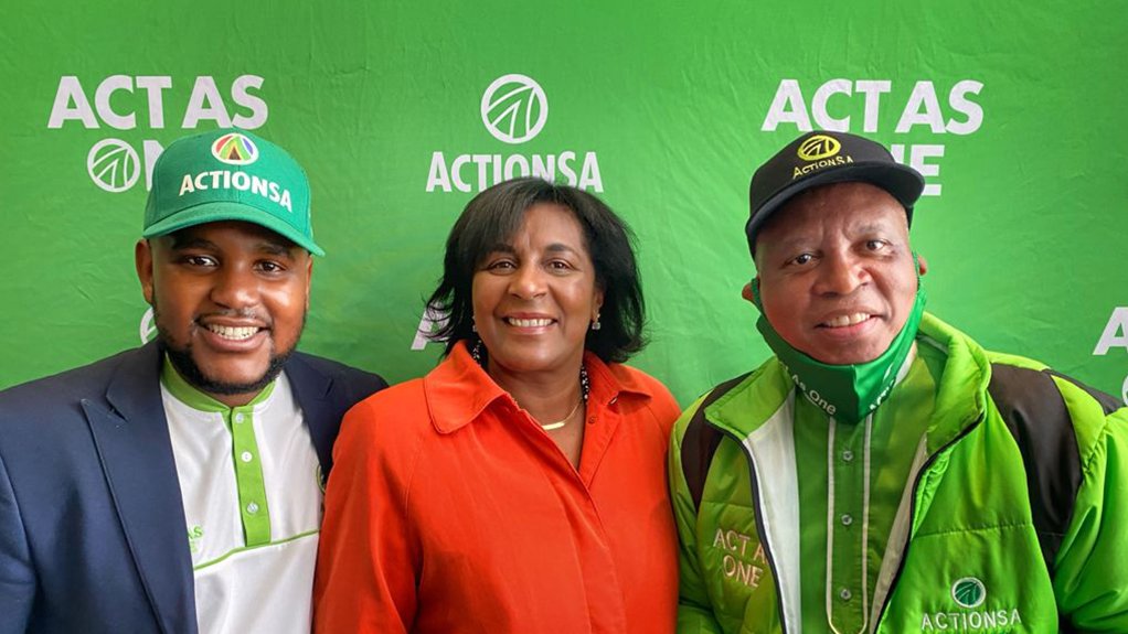 ActionSA Johannesburg Mayoral Candidates Lincoln Machaba, Suraya Holt and Herman Mashaba