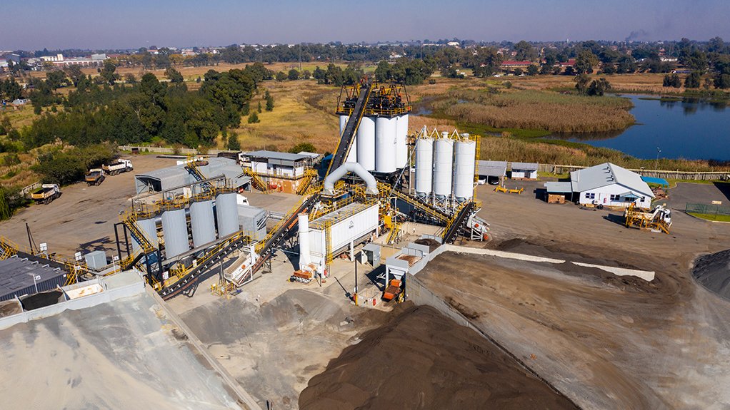 AECI Much Asphalt's plant in Benoni, South Africa.