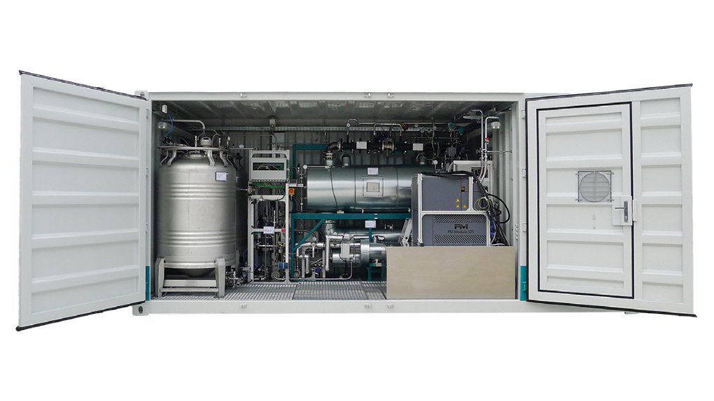 This Hydrogenious LOHC Technologies system binds hydrogen to oil.