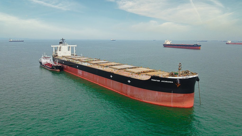 Capesize bulk carrier owned by Japanese shipping company NYK Line.