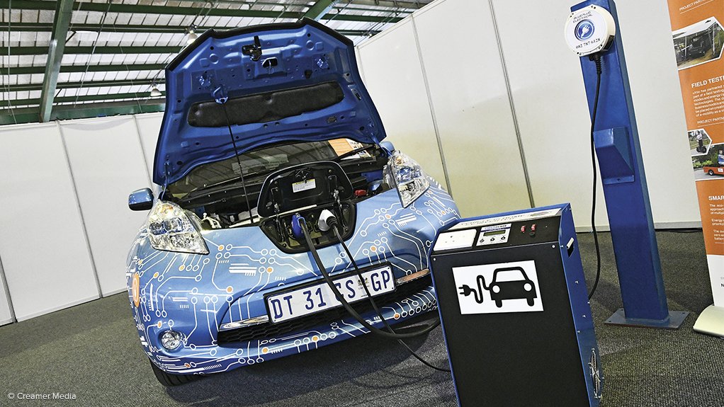 Image of Nissan Leaf EV electric vehicle charging