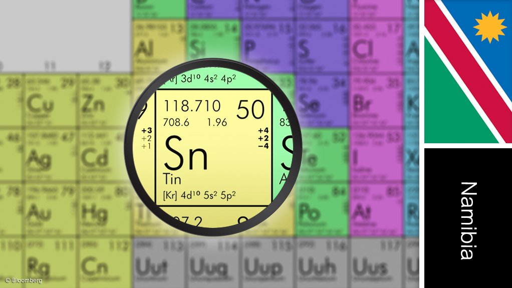 Picture Namibia periodic table – tin