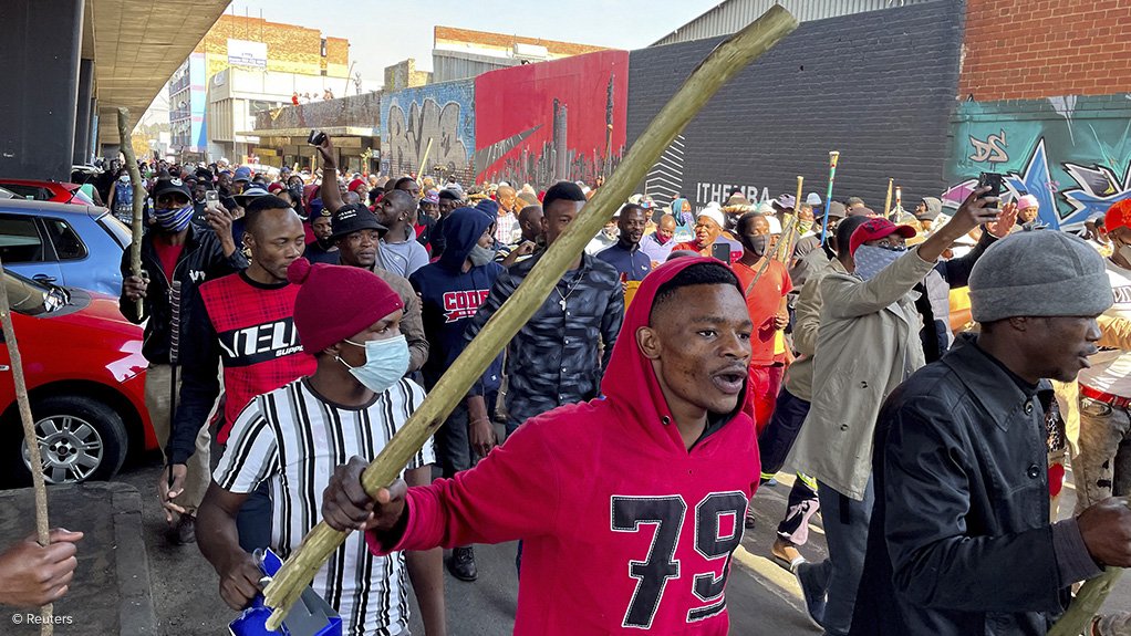 Picture of Gauteng protesters