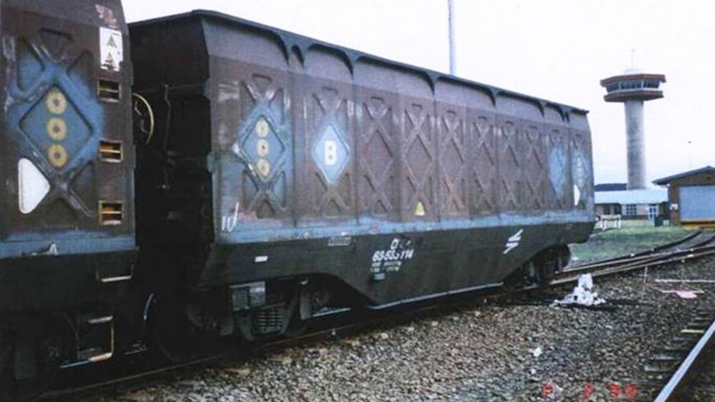3CR12 grade steel train wagon transporting coal