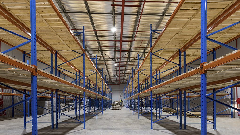 The warehouse was illuminated with the ECOBAY