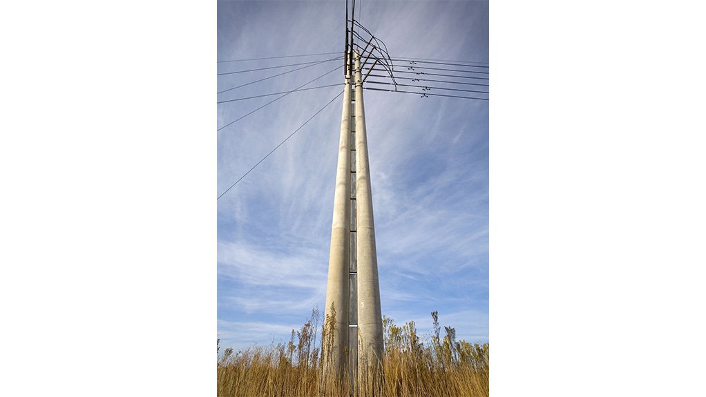 Rocla's spun concrete poles for windfarm 