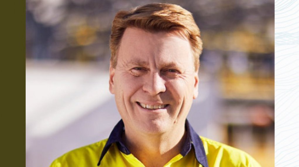 An image of Newmont CEO Tom Palmer