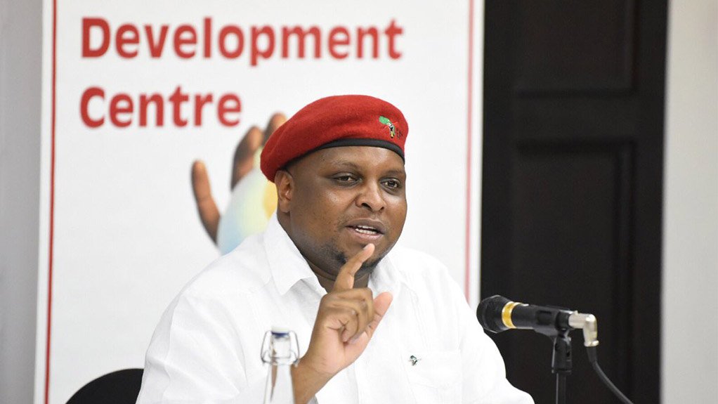 Picture of the EFF MP Floyd Shivambu