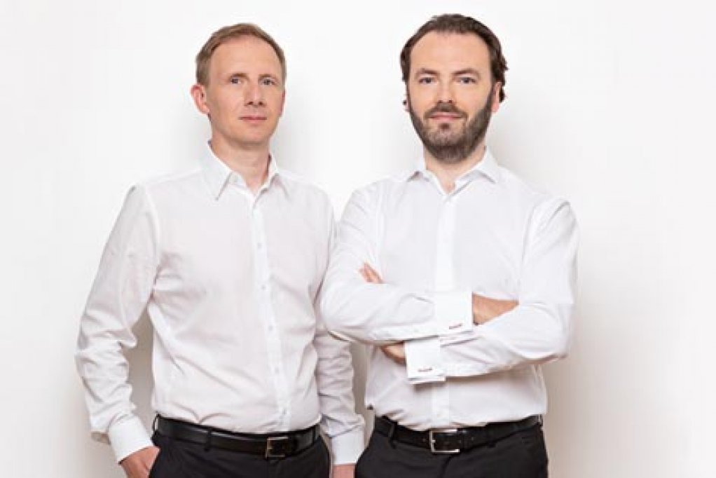 SensAction AG becomes Endress+Hauser Flow Germany AG: Michael Münch, Head of Production, Development and Quality (left), and Stefan Rothballer, Chairman of the Board