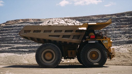 Pic/Image of a tipper at De Beers
