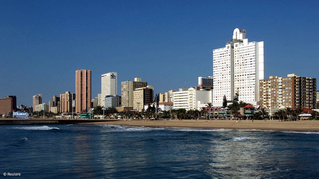 Image of the Durban skyline in the eThekwini municipality