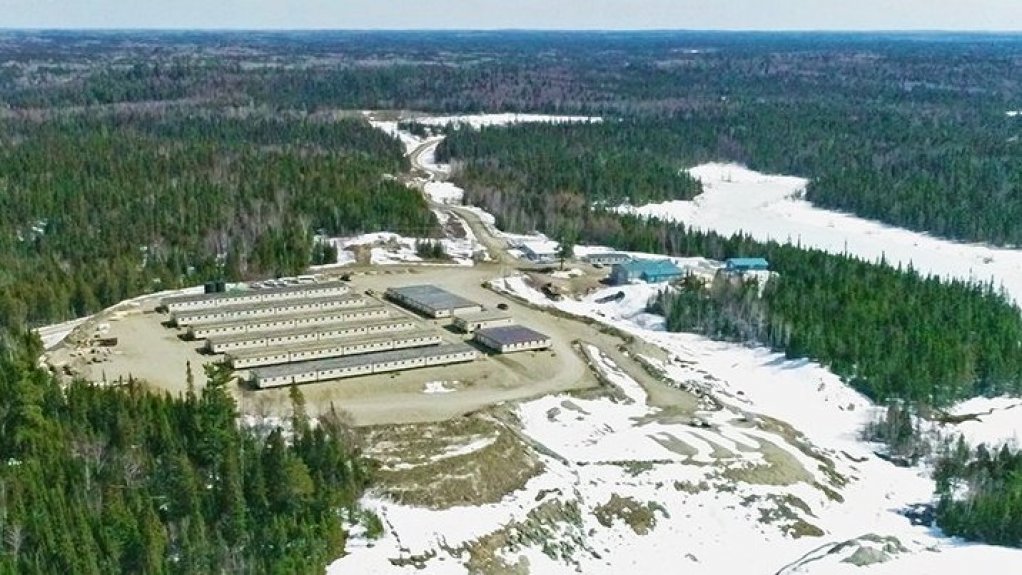 An image showing a mining camp in Ontario, Canada.