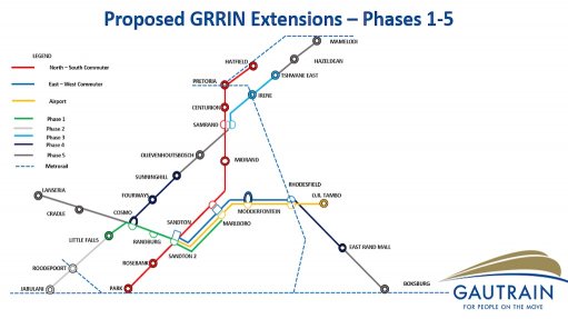Gauteng Rapid Rail Integrated Network extension project, South Africa  – update