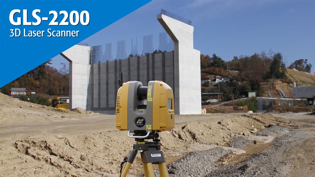 Image of Topcon’s GLS-2200 completing a structural inspection