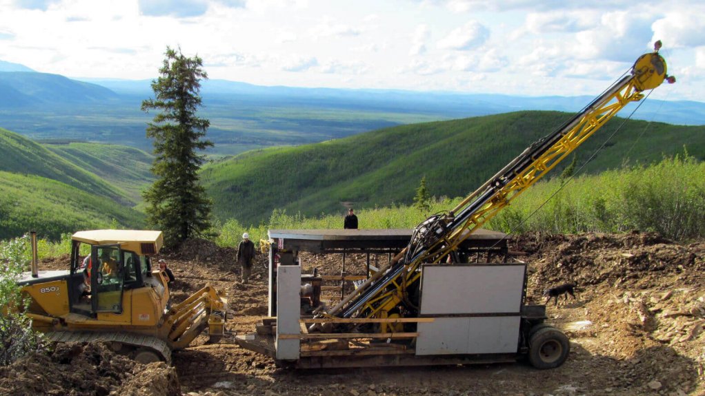 Drilling under way at a project site in Alaska