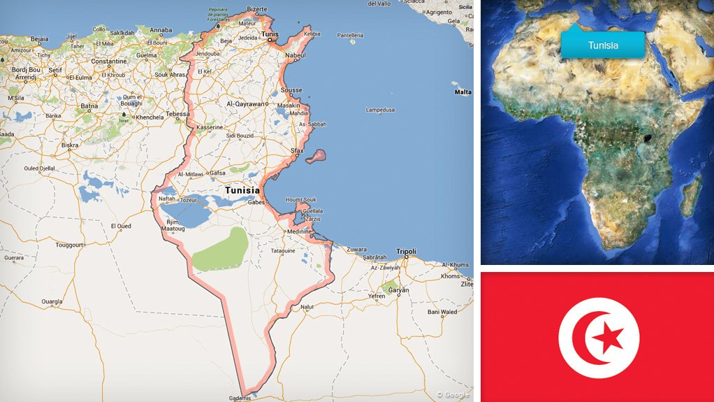Image Tunisia map/flag 