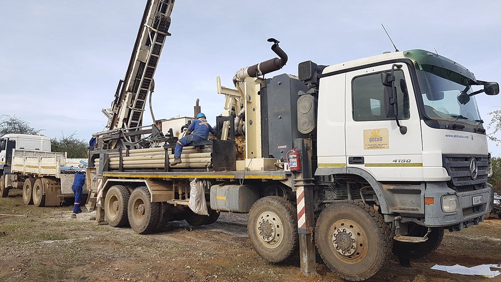 An image of drilling at Celsius Resources' Opuwo project