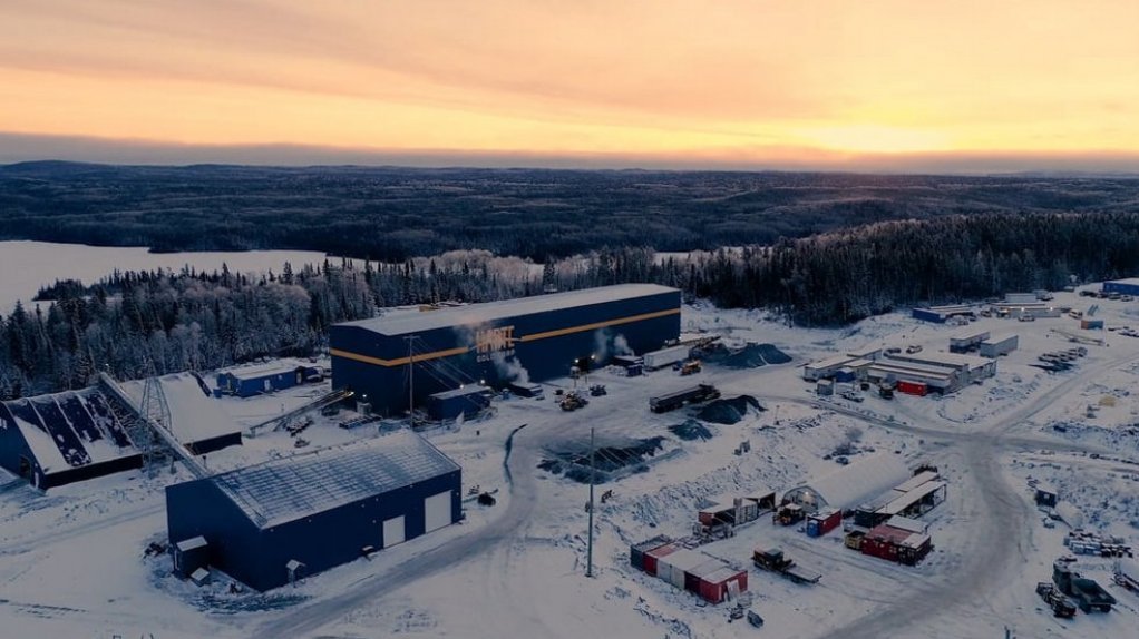 An aerial image of the Sugar Zone mill and mine in Ontario.