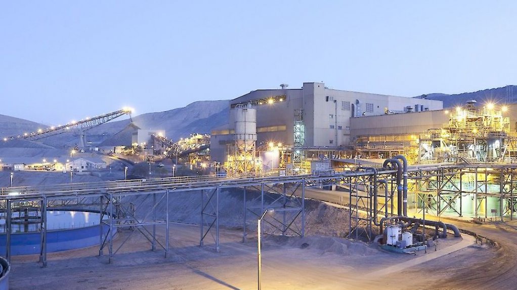 An image of Lundin Mining's Candelaria processing plant in Chile.
