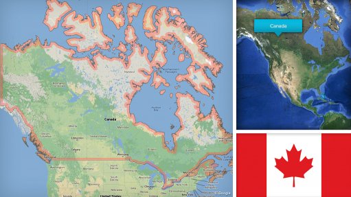Image Canada map/flag