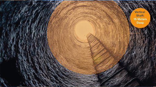 Image of GeoSlam Connect mapping a mining shaft