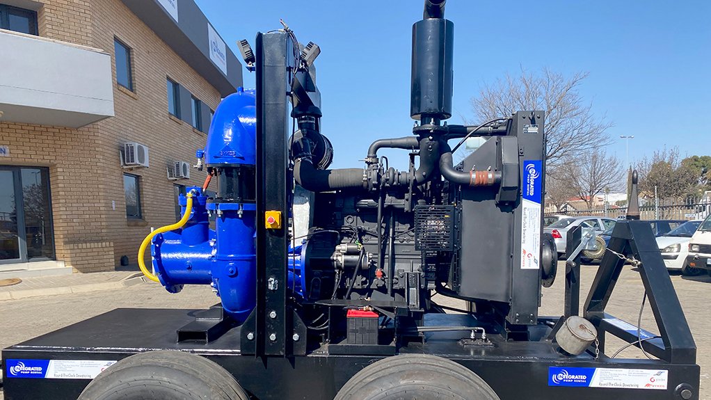 Image of a trailer-mounted Sykes CP205i pump refurbished by Integrated Pump Rental

