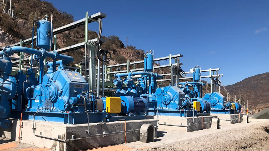 A photo of Abel HMQ pumps for mining