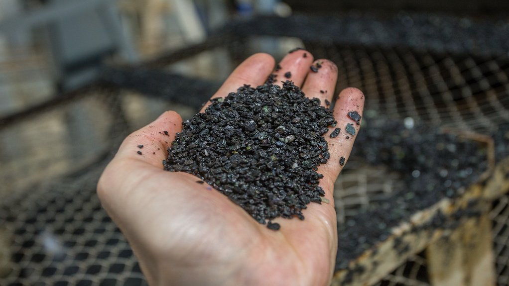 Image of coal in hand