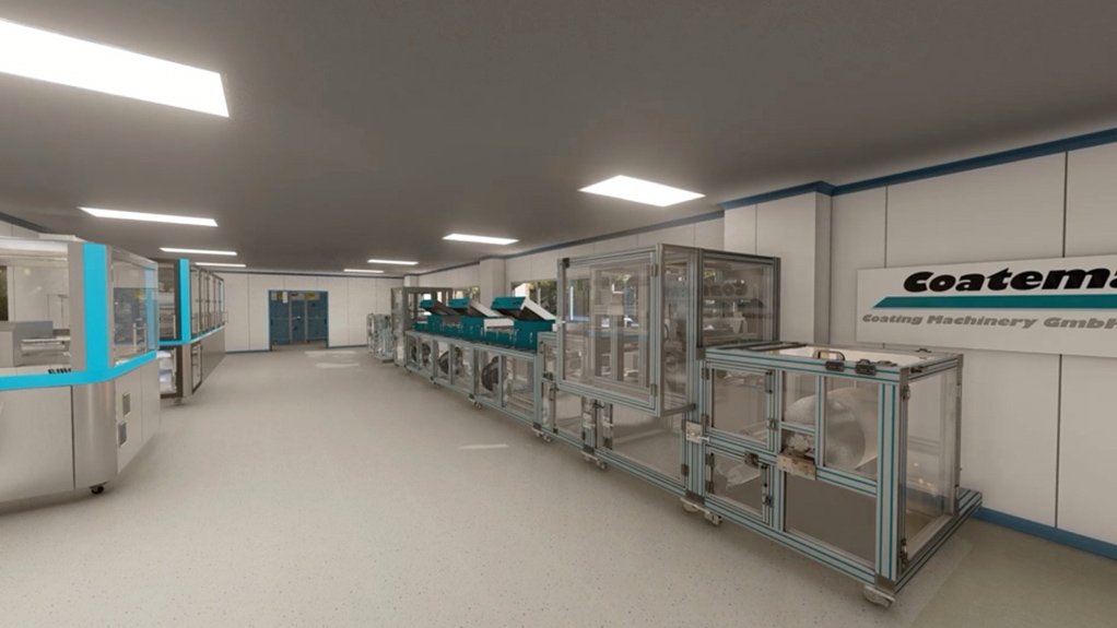 An image of the industrial scale membrane electrode assemblies production capability within Isondo’s facility 