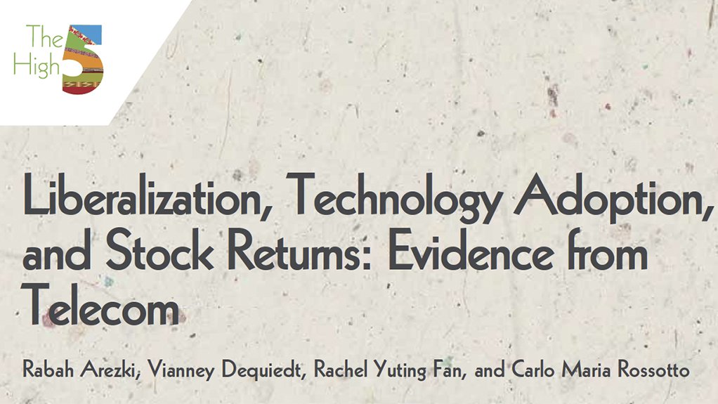 Working Paper 352 - Liberalization, Technology Adoption, and Stock Returns: Evidence from Telecom