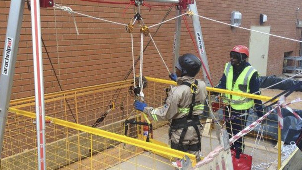 Skyriders provides rope access, confined-space services at Ingula