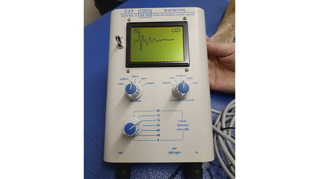 An image of the UFI BAERCOM device acquired by the Onderstepoort Veterinary Academic Hospital.