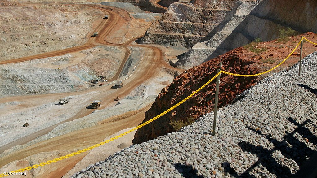 Image shows Newcrest Mining's Telfer pit, in Western Australia