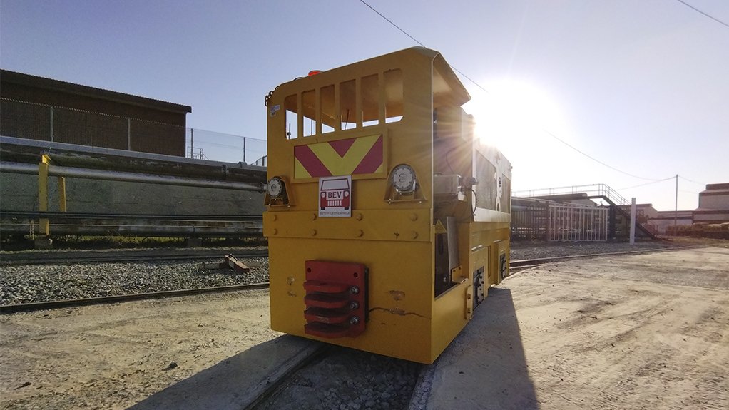 Enviro-friendly Battery Electric loco on track for underground testing at Sibanye-Stillwater