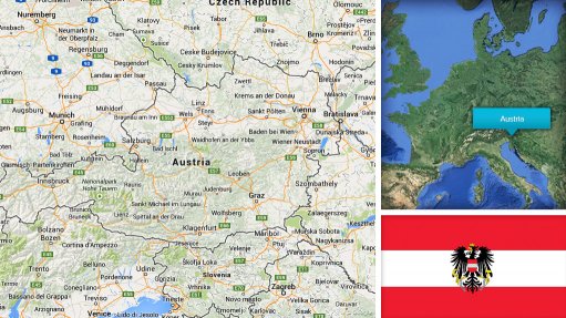Image of Austria map/flag