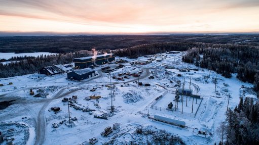 Aerial view of Harte Gold Corp's Sugar Zone mine, in Canada
