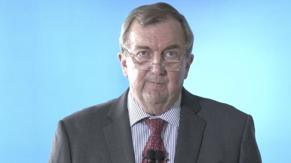 A picture of Mark Bristow, taken from quarterly Barrick presentation on August 9, 2021