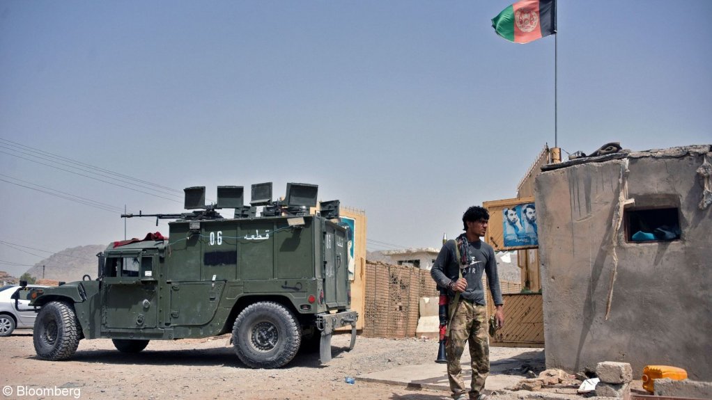 An image of a fighter in Afghanistan 