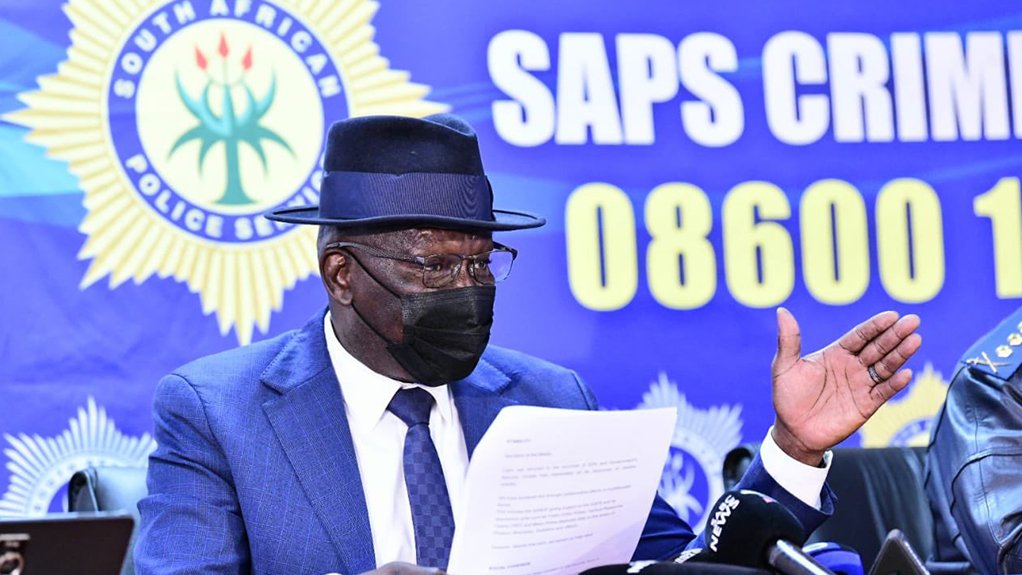 Image of Police Minister Bheki Cele