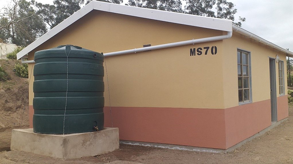 A house built by females for a 73-year old pensioner in KwaMaphumulo Local Municipality