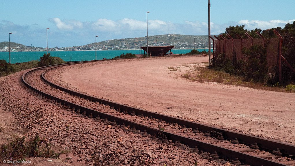 An image of Transnet Freight Rail's iron-ore rail corridor