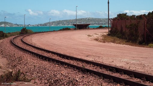 An image of Transnet Freight Rail's iron-ore rail corridor